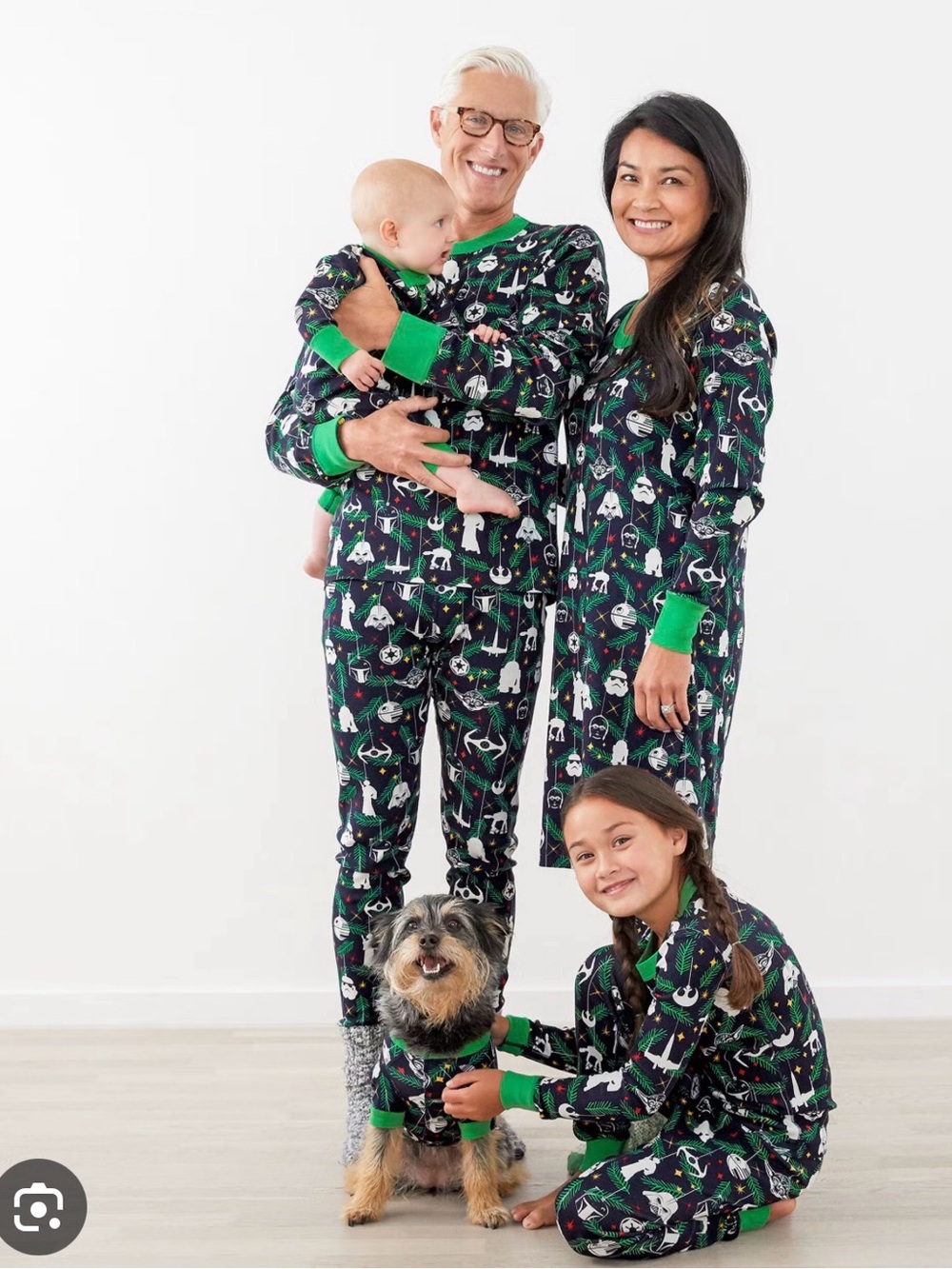 Women's Star Wars Pajama Set with Green Trim
